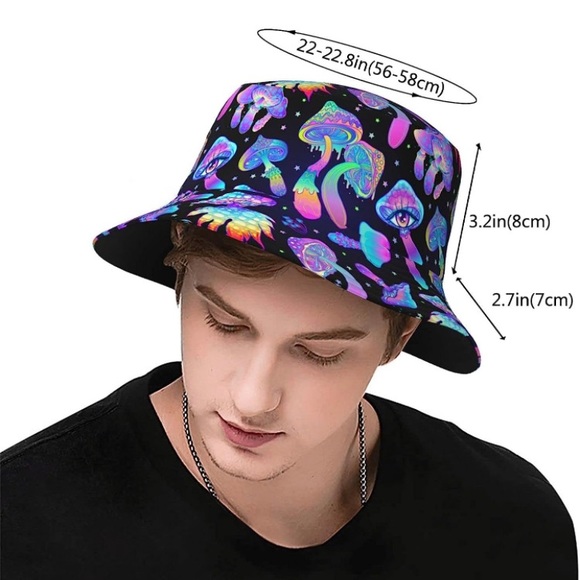 Bucket Hat Fashion Sun Cap Women/Men Unisex - Picture 3 of 6